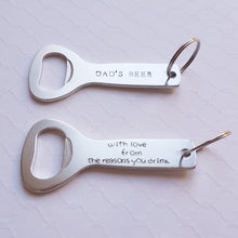 Load image into Gallery viewer, custom bottle opener gift for dad
