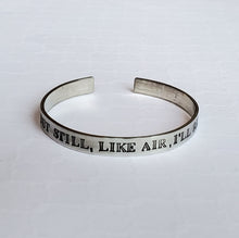 Load image into Gallery viewer, still I rise quote cuff bracelet