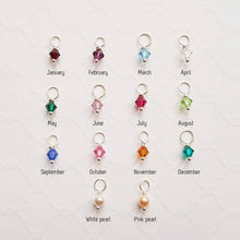 Load image into Gallery viewer, Initial necklace with birthstone